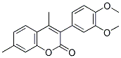 3(3',4'-DIMETHOXYPHENYL)-4-7-DIMETHYLCOUMARIN Struktur