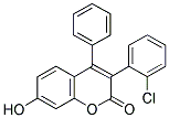 3(2'-CHLOROPHENYL)-7-HYDROXY-4-PHENYLCOUMARIN Struktur