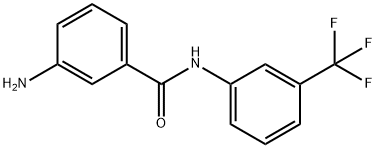 3-AMINO-N-(3-TRIFLUOROMETHYL-PHENYL)-BENZAMIDE Struktur