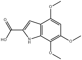 4,6,7-TRIMETHOXY-1H-INDOLE-2-CARBOXYLIC ACID Struktur