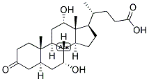 3-KETO-7A,12A-DIHYDROXY-5A-CHOLANIC ACID Struktur