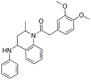 2-(3,4-DIMETHOXYPHENYL)-1-(2-METHYL-4-(PHENYLAMINO)-3,4-DIHYDROQUINOLIN-1(2H)-YL)ETHANONE Struktur