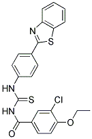 N-({[4-(1,3-BENZOTHIAZOL-2-YL)PHENYL]AMINO}CARBONOTHIOYL)-3-CHLORO-4-ETHOXYBENZAMIDE Struktur