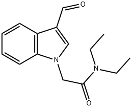 N,N-DIETHYL-2-(3-FORMYL-1H-INDOL-1-YL)ACETAMIDE Struktur