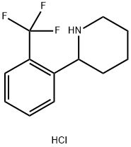 2-(2-(TRIFLUOROMETHYL)PHENYL)PIPERIDINE HYDROCHLORIDE Struktur