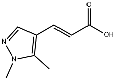 3-(1,5-DIMETHYL-1H-PYRAZOL-4-YL)-ACRYLIC ACID Struktur