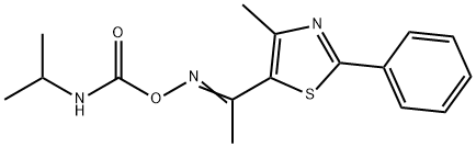 5-(([(ISOPROPYLAMINO)CARBONYL]OXY)ETHANIMIDOYL)-4-METHYL-2-PHENYL-1,3-THIAZOLE Struktur