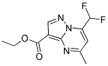 7-DIFLUOROMETHYL-5-METHYL-PYRAZOLO[1,5-A]PYRIMIDINE-3-CARBOXYLIC ACID ETHYL ESTER Struktur