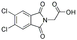 (5,6-DICHLORO-1,3-DIOXO-1,3-DIHYDRO-ISOINDOL-2-YL)-ACETIC ACID Struktur