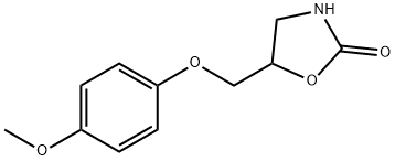 5-(4-METHOXY-PHENOXYMETHYL)-OXAZOLIDIN-2-ONE Struktur