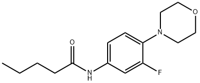 N-(3-FLUORO-4-MORPHOLINOPHENYL)PENTANAMIDE Struktur