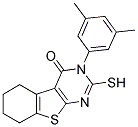 3-(3,5-DIMETHYL-PHENYL)-2-MERCAPTO-5,6,7,8-TETRAHYDRO-3H-BENZO[4,5]THIENO[2,3-D]PYRIMIDIN-4-ONE Struktur