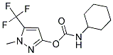 1-METHYL-5-(TRIFLUOROMETHYL)-1H-PYRAZOL-3-YL N-CYCLOHEXYLCARBAMATE Struktur