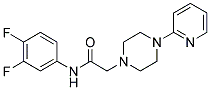 N-(3,4-DIFLUOROPHENYL)-2-(4-(2-PYRIDYL)PIPERAZINYL)ETHANAMIDE Struktur