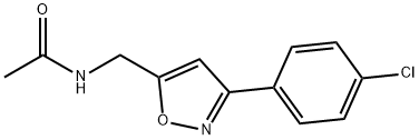 N-([3-(4-CHLOROPHENYL)-5-ISOXAZOLYL]METHYL)ACETAMIDE Struktur