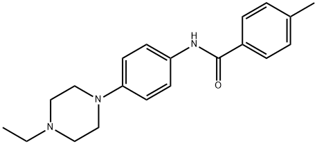 N-[4-(4-ETHYLPIPERAZINO)PHENYL]-4-METHYLBENZENECARBOXAMIDE Struktur