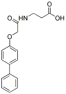 3-[2-(BIPHENYL-4-YLOXY)-ACETYLAMINO]-PROPIONIC ACID Struktur