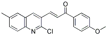 1-(4-METHOXYPHENYL)-3-(2-CHLORO-6-METHYL-3-QUINOLINYL)-2-PROPEN-1-ONE Struktur