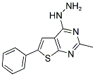 4-HYDRAZINO-2-METHYL-6-PHENYLTHIENO[2,3-D]PYRIMIDINE Struktur