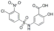 5-(4-CHLORO-3-NITRO-BENZENESULFONYLAMINO)-2-HYDROXY-BENZOIC ACID Struktur