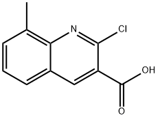 2-CHLORO-8-METHYLQUINOLINE-3-CARBOXYLIC ACID Struktur