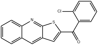 (2-CHLOROPHENYL)(THIENO[2,3-B]QUINOLIN-2-YL)METHANONE Struktur