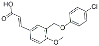 3-[3-(4-CHLORO-PHENOXYMETHYL)-4-METHOXY-PHENYL]-ACRYLIC ACID Struktur