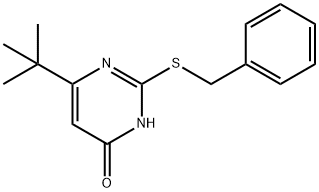 2-(BENZYLSULFANYL)-6-(TERT-BUTYL)-4(3H)-PYRIMIDINONE Struktur