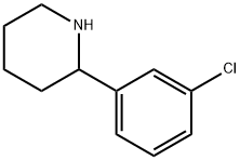 2-(3-CHLOROPHENYL)PIPERIDINE Struktur