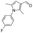 1-(4-FLUORO-PHENYL)-2,5-DIMETHYL-1H-PYRROLE-3-CARBALDEHYDE Struktur