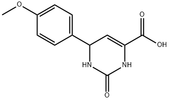 6-(4-METHOXYPHENYL)-2-OXO-1,2,3,6-TETRAHYDRO-4-PYRIMIDINECARBOXYLIC ACID Struktur