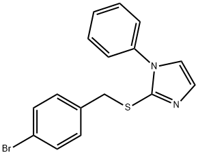 2-[(4-BROMOBENZYL)SULFANYL]-1-PHENYL-1H-IMIDAZOLE Struktur