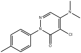 4-CHLORO-5-(DIMETHYLAMINO)-2-(4-METHYLPHENYL)-3(2H)-PYRIDAZINONE Struktur