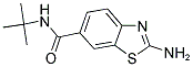 2-AMINO-BENZOTHIAZOLE-6-CARBOXYLIC ACID TERT-BUTYLAMIDE Struktur