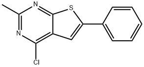 4-CHLORO-2-METHYL-6-PHENYL-THIENO[2,3-D]PYRIMIDINE Struktur