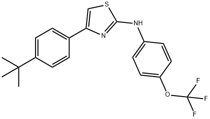 (4-(4-(TERT-BUTYL)PHENYL)(2,5-THIAZOLYL))(4-(TRIFLUOROMETHOXY)PHENYL)AMINE Struktur