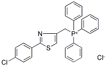 ([2-(4-CHLOROPHENYL)-1,3-THIAZOL-4-YL]METHYL)(TRIPHENYL)PHOSPHONIUM CHLORIDE Struktur