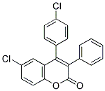 6-CHLORO-4(4'-CHLOROPHENYL)-3-PHENYL COUMARIN Struktur