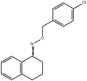 3,4-DIHYDRO-1(2H)-NAPHTHALENONE O-(4-CHLOROBENZYL)OXIME Struktur