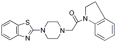 2-{4-[2-(2,3-DIHYDRO-1H-INDOL-1-YL)-2-OXOETHYL]PIPERAZIN-1-YL}-1,3-BENZOTHIAZOLE Struktur