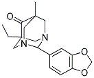 2-(1,3-BENZODIOXOL-5-YL)-5-ETHYL-7-METHYL-1,3-DIAZATRICYCLO[3.3.1.1~3,7~]DECAN-6-ONE Struktur