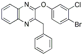 2-BENZYL-3-(4-BROMO-3-CHLOROPHENOXY)QUINOXALINE Struktur