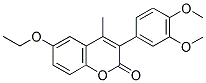 3(3',4'-DIMETHOXYPHENYL)-6-ETHOXY-4-METHYLCOUMARIN Struktur