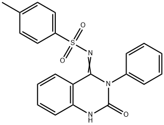 4-METHYL-N-[2-OXO-3-PHENYL-2,3-DIHYDRO-4(1H)-QUINAZOLINYLIDEN]BENZENESULFONAMIDE Struktur