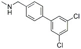 ([4-(3,5-DICHLOROPHENYL)PHENYL]METHYL)METHYLAMINE Struktur