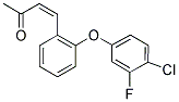 (Z)-4-[2-(4-CHLORO-3-FLUOROPHENOXY)PHENYL]-3-BUTEN-2-ONE Struktur