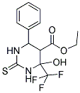 ETHYL 4-HYDROXY-6-PHENYL-2-THIOXO-4-(TRIFLUOROMETHYL)HEXAHYDROPYRIMIDINE-5-CARBOXYLATE Structure