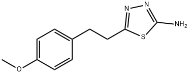 5-[2-(4-METHOXY-PHENYL)-ETHYL]-[1,3,4]THIADIAZOL-2-YLAMINE Struktur