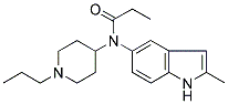 N-(2-METHYL-1H-INDOL-5-YL)-N-(1-PROPYLPIPERIDIN-4-YL)PROPANAMIDE Struktur