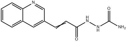 2-[(E)-3-(3-QUINOLINYL)-2-PROPENOYL]-1-HYDRAZINECARBOXAMIDE Struktur